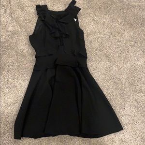 nordstrom bb dakota black ruffle dress